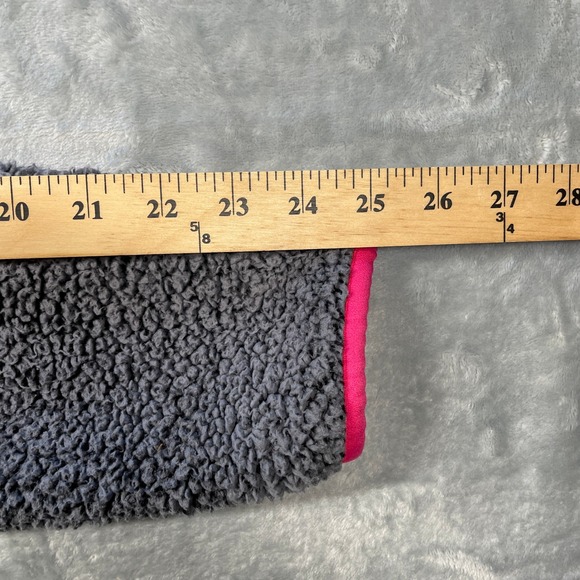 Columbia Mountainside Sherpa Fleece Jacket Womens Gray Pink Full Zip Size M - Picture 12 of 12